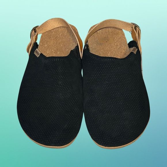 Reef Women's Cushion Sage Se Slipper Suede Black Size 9 - Picture 2 of 6